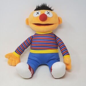 UNIQLO Kaws X Sesame Street Ernie Plush 18" Stuffed Toy Collaboration Doll